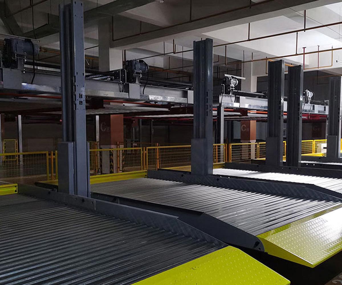 四柱簡易升降立體停車設(shè)備安裝