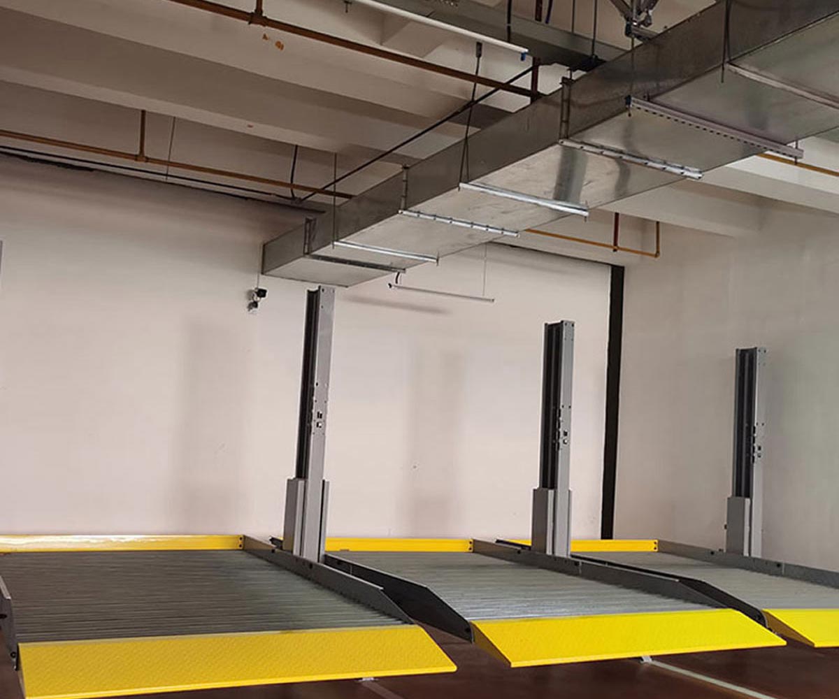 畢節(jié)二層升降式機械立體停車設備改造