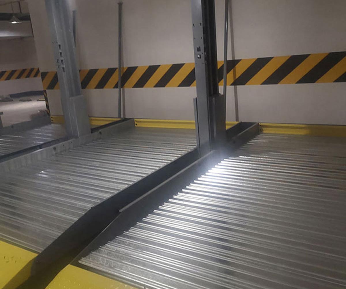 三層升降橫移立體停車(chē)庫(kù)回收